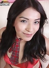 Gorgeous 18 year old Navajo tgirl Jamie really does have star potential